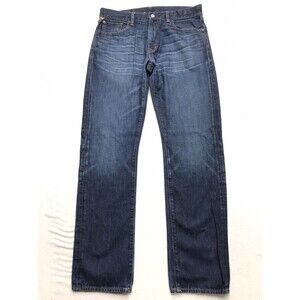 RALPH LAUREN Denim Supply Jean Men 33x34 Straight Dark Whisker Wash USA Fabric